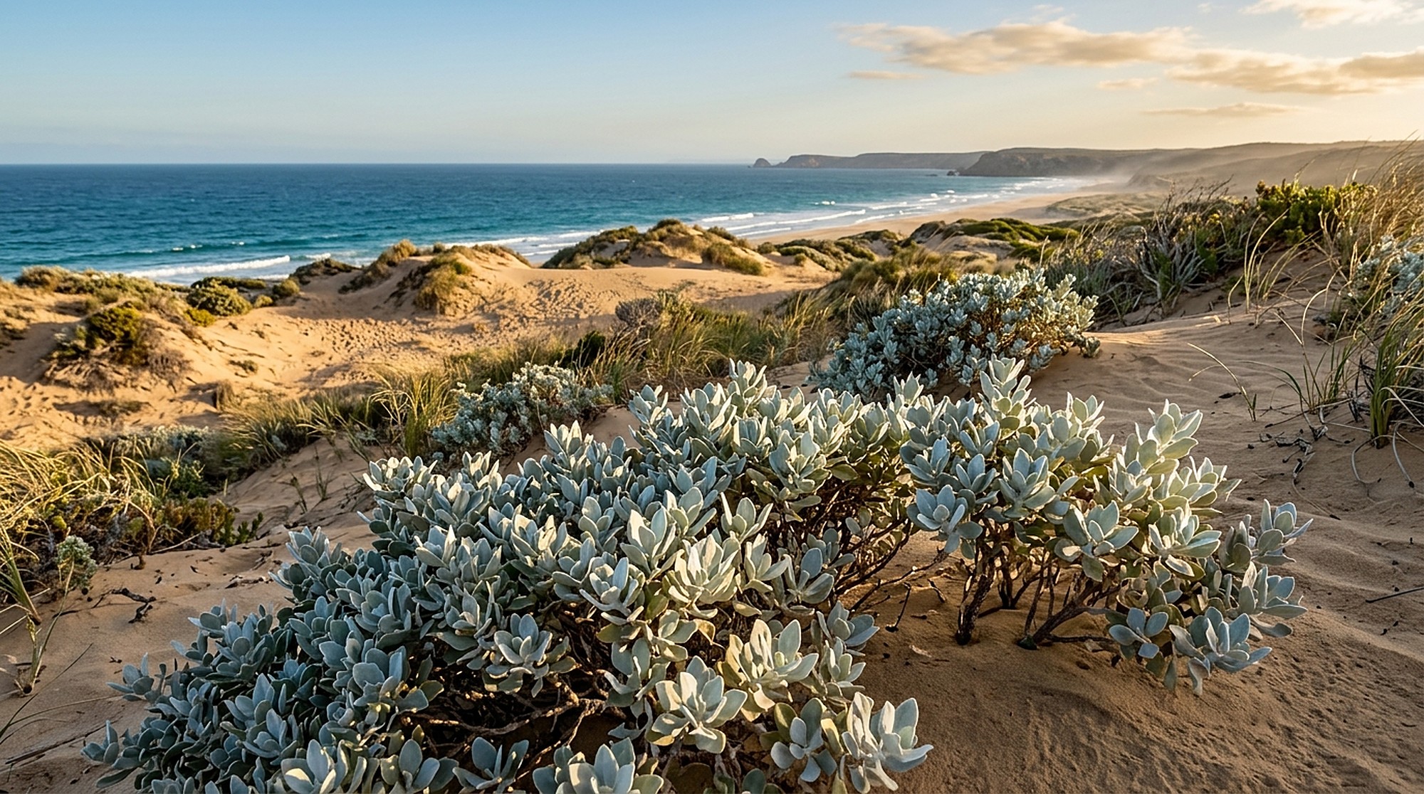 Saltbush growing on a Western Australian dune